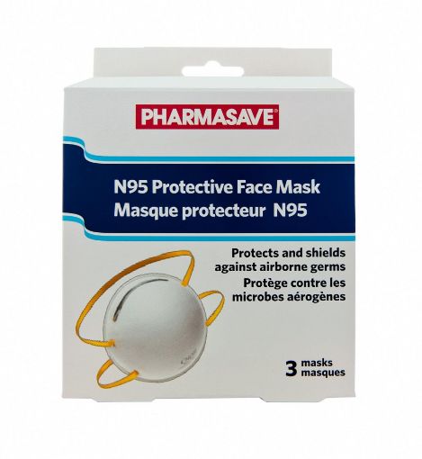 Picture of PHARMASAVE N95 PROTECTIVE FACE MASK 3S
